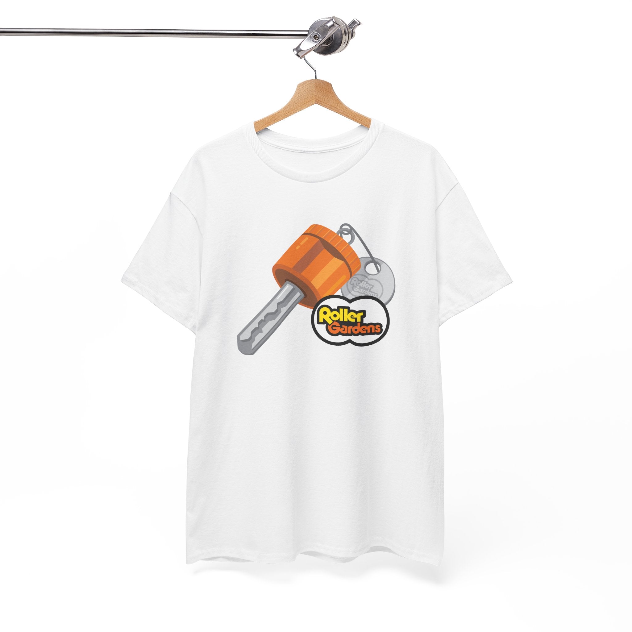 Roller Gardens Locker Key White Tee