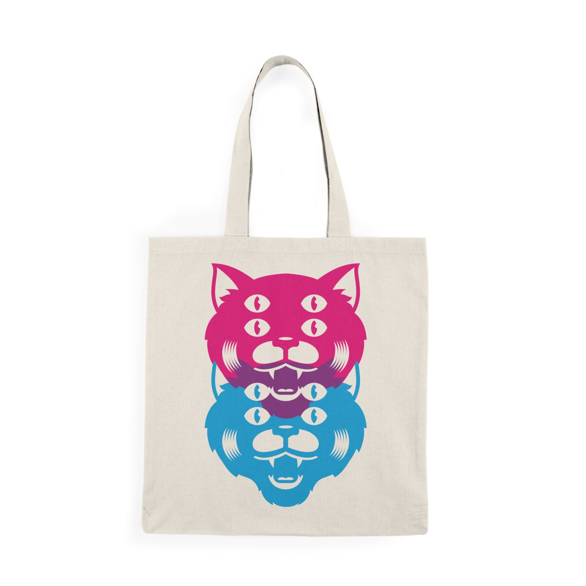 Two Cats Natural Tote Bag