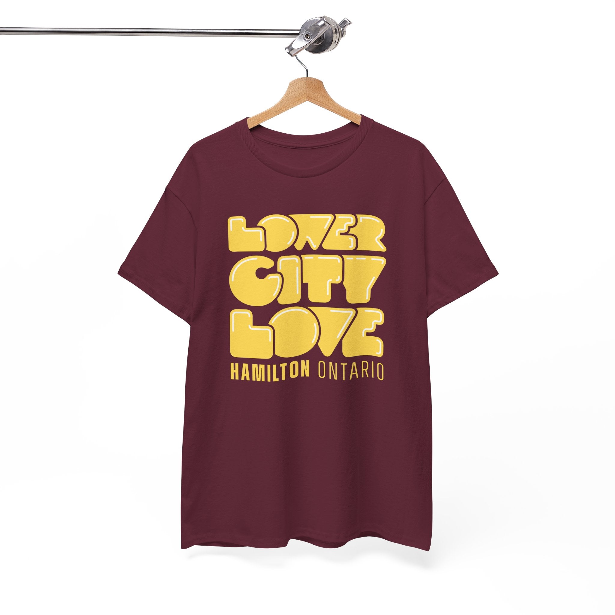 Lower City Love Maroon Tee