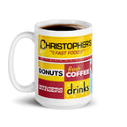 The Christopher's, Keon's and Casino 15oz Mug