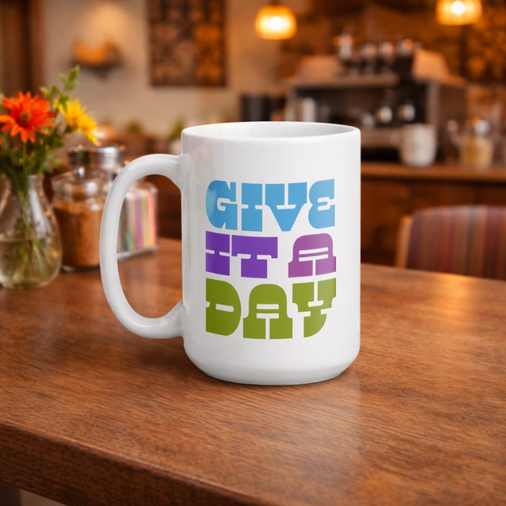 Give It A Day "Seatone" - One of a Kind Mug