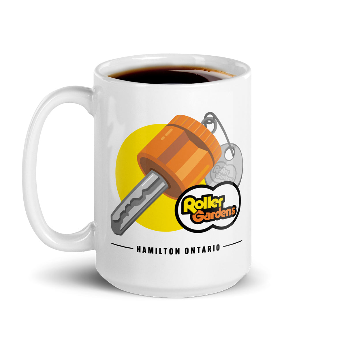 The Roller Gardens Locker Key Mug